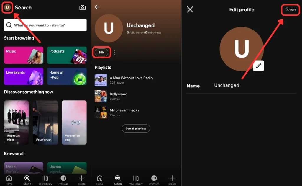 How to change your spotify display name
