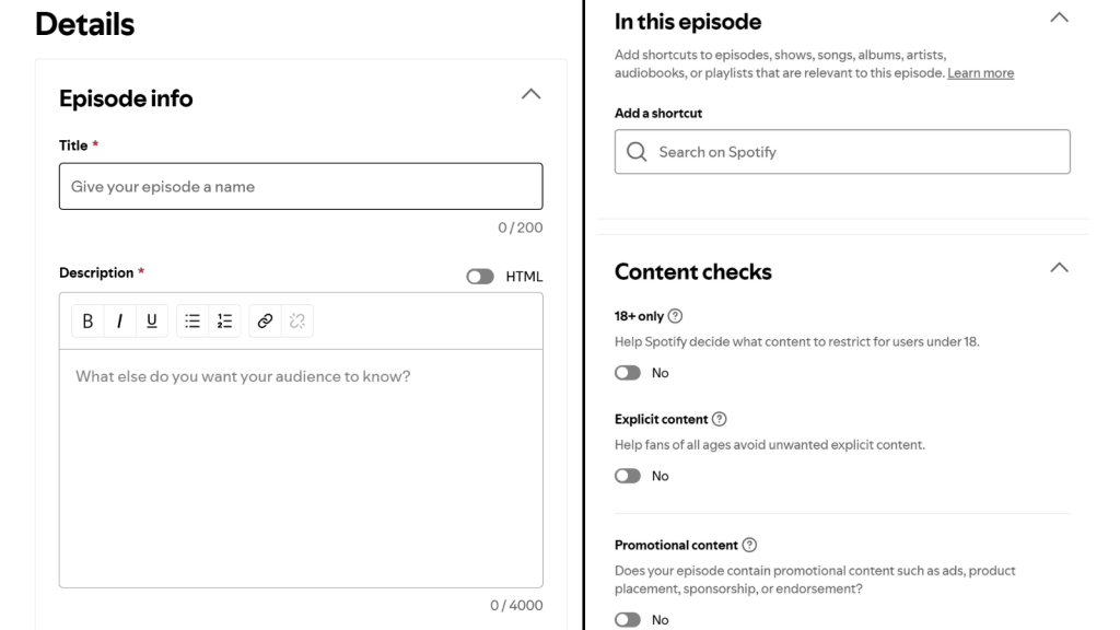 episode details