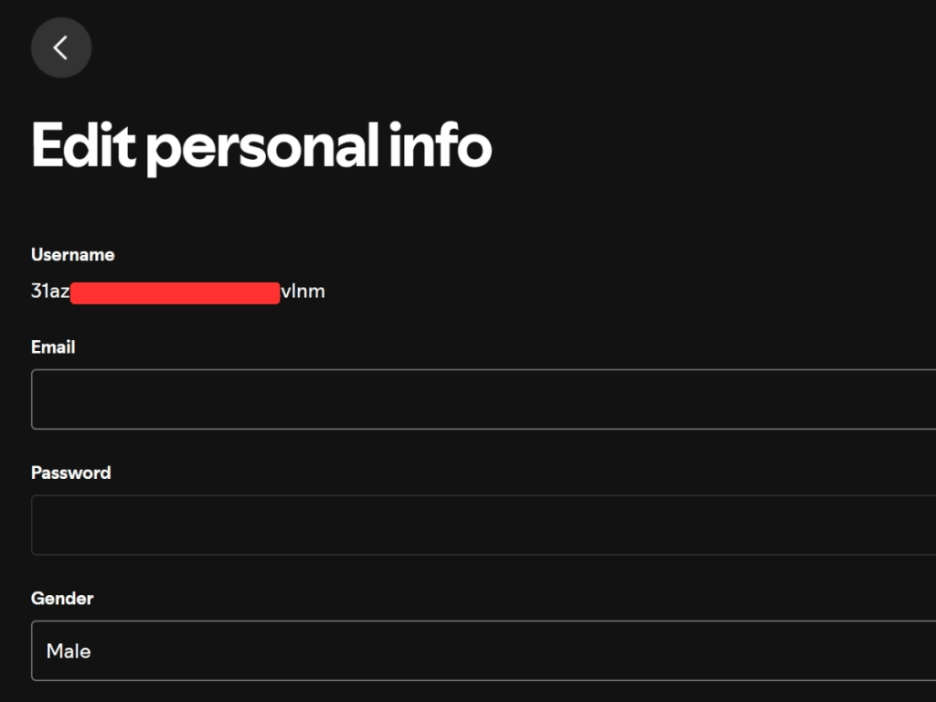 spotify username