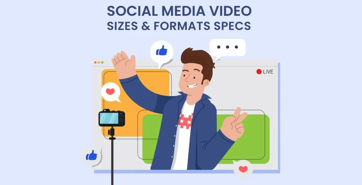 social media video sizes formats specs