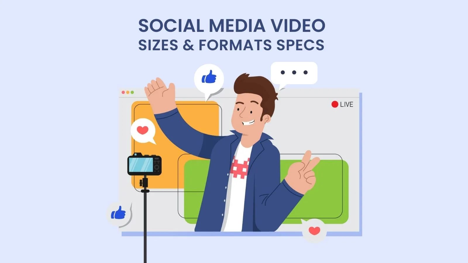 social media video sizes formats specs