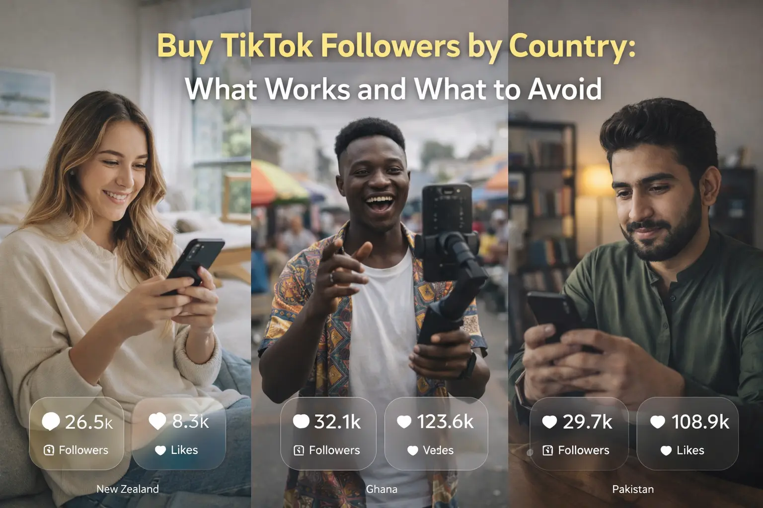 Buy TikTok Followers by Country