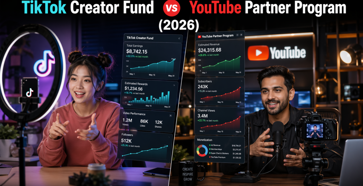 TikTok Creator Fund vs YouTube Partner Program TikTok Creator Fund vs YouTube Partner Program