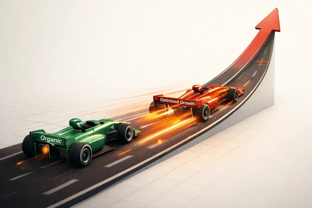 a green and red race car on a curved road a green and red race car on a curved road