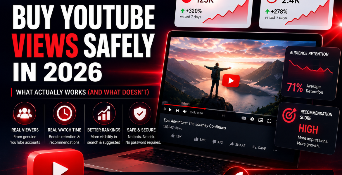 Buy YouTube Views Safely in 2026: What Actually Works (and What Doesn’t) Buy YouTube Views Safely in 2026: What Actually Works (and What Doesn’t)